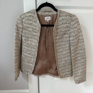Aritzia Metallic Threaded Blazer Size 0